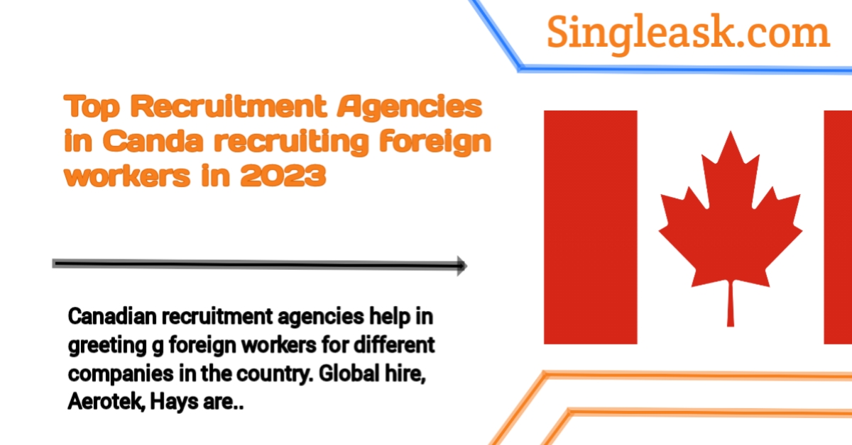 Recruitment Agencies In Canada Recruiting Foreign Workers