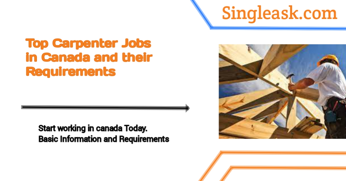 Carpenter Jobs In Canada 2023